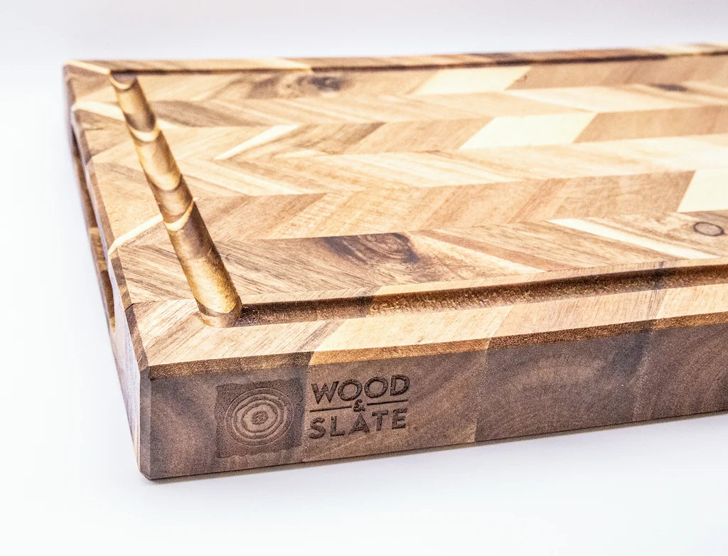 Herringbone Cutting Board side profile. display_on