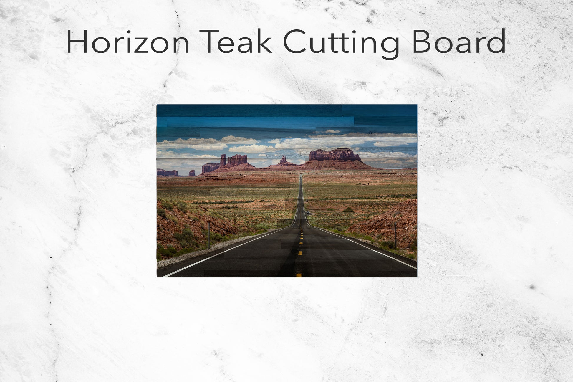 Asphalt Road To Monument Valley