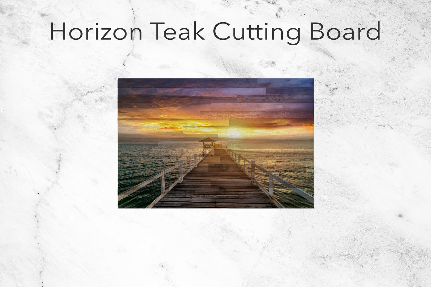Traveler Standing On Wooden Dock At Sunset