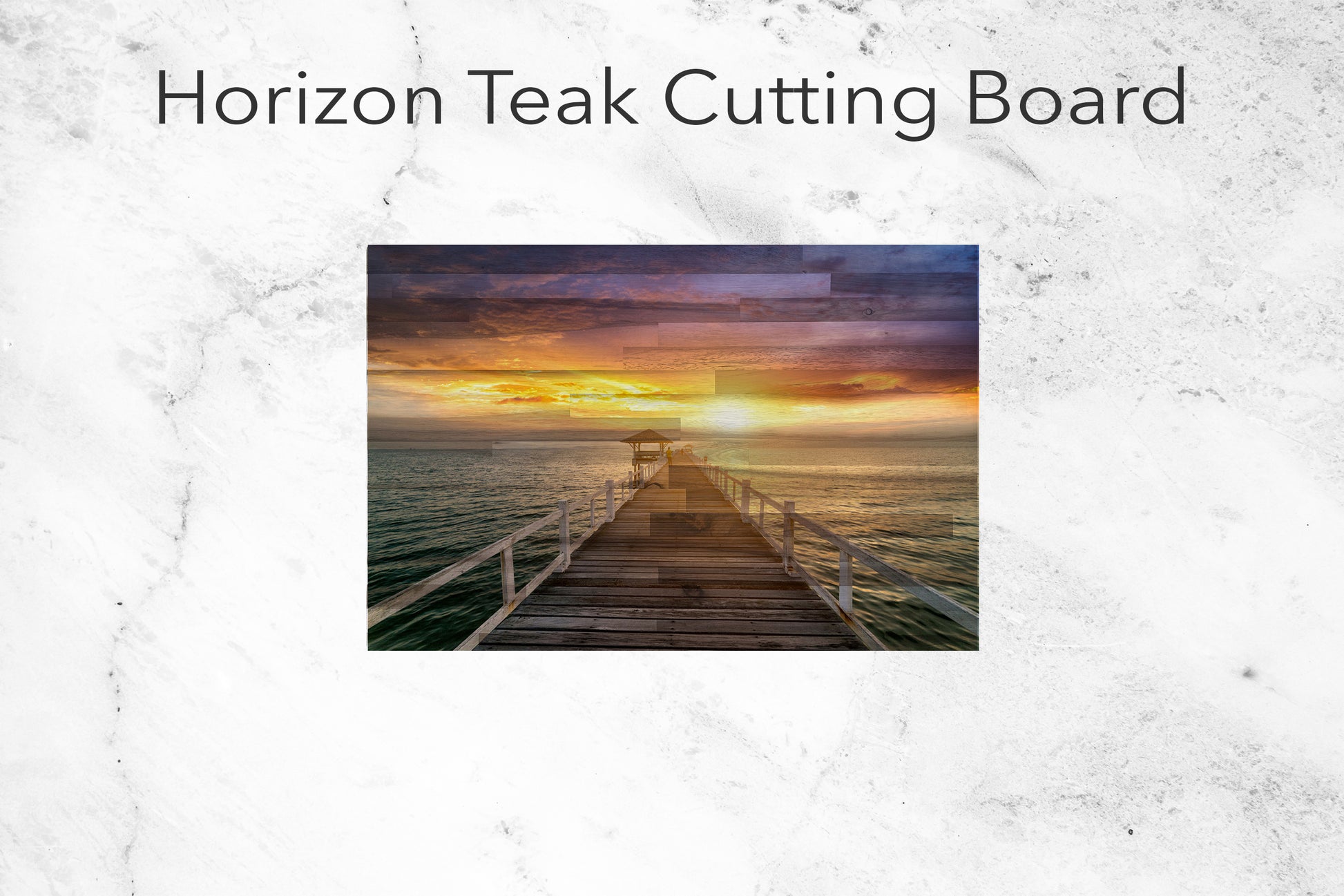 Traveler Standing On Wooden Dock At Sunset
