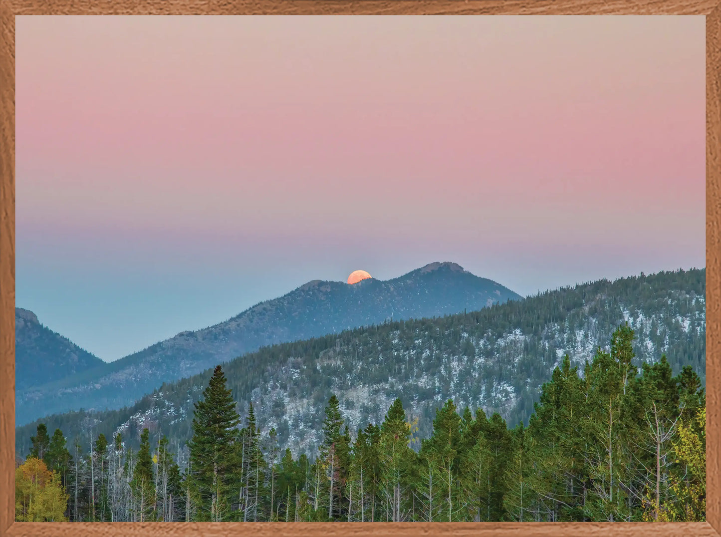 Pink Sky over The Rockies