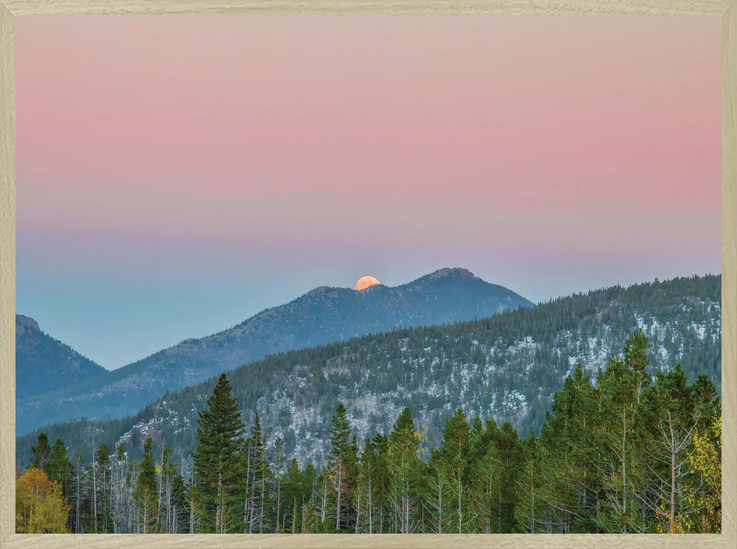 Pink Sky over The Rockies