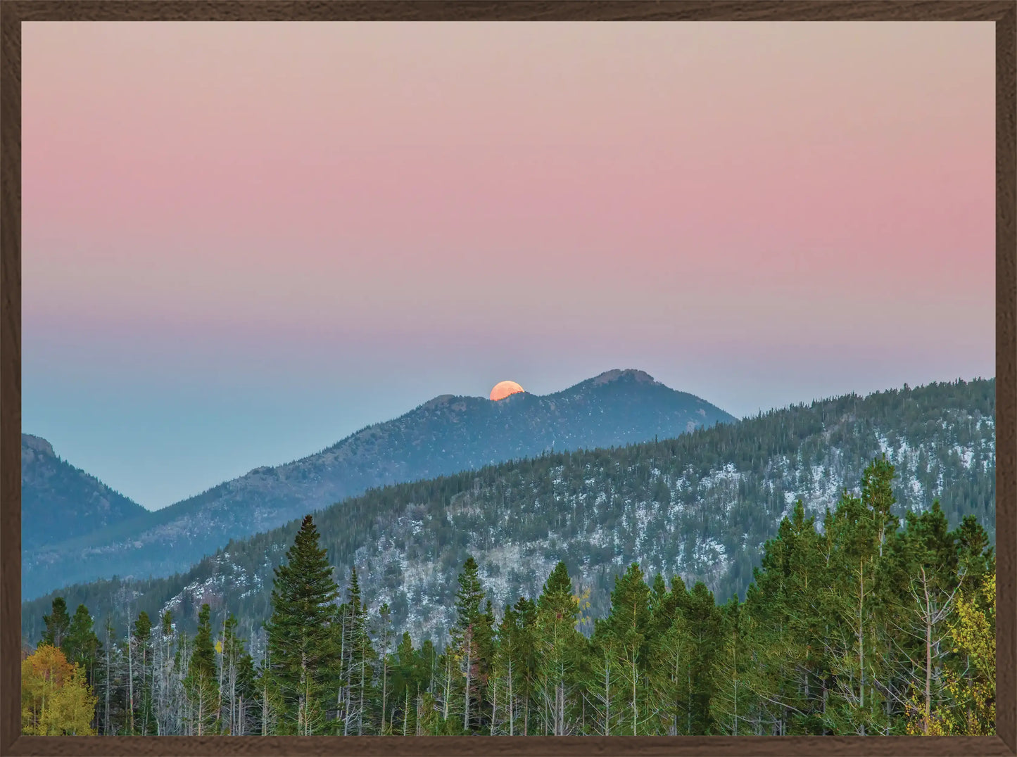 Pink Sky over The Rockies